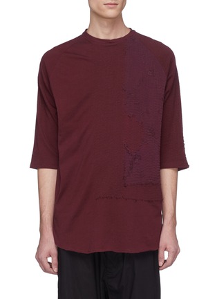 Main View - Click To Enlarge - BY WALID - Reconstructed patchwork T-shirt