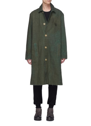Main View - Click To Enlarge - BY WALID - 'Nadim' surplus cotton twill army coat