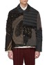 Main View - Click To Enlarge - BY WALID - 'Amro' embroidered silk canvas patchwork shirt jacket