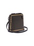 Detail View - Click To Enlarge - GUCCI - 'Guccy' logo print mini leather crossbody bag