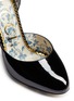 Detail View - Click To Enlarge - GUCCI - Ankle strap patent leather pumps