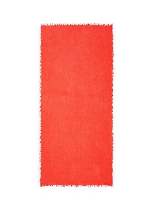 Main View - Click To Enlarge - ISH - Raw edge cashmere gauze scarf