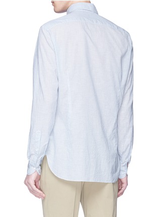 Back View - Click To Enlarge - EIDOS - Stripe woven cotton shirt