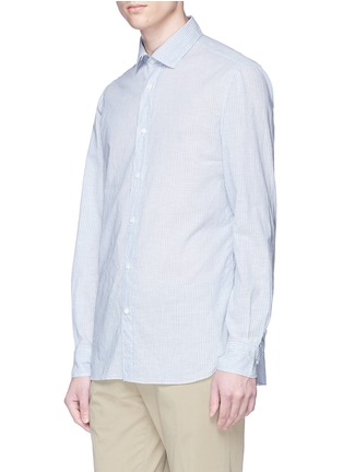 Front View - Click To Enlarge - EIDOS - Stripe woven cotton shirt