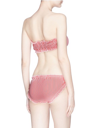 Back View - Click To Enlarge - SOLID & STRIPED - 'The Audrey' stripe seersucker bikini bottoms