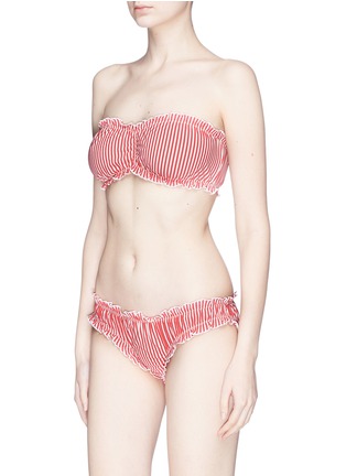 Figure View - Click To Enlarge - SOLID & STRIPED - 'The Audrey' stripe seersucker bikini bottoms