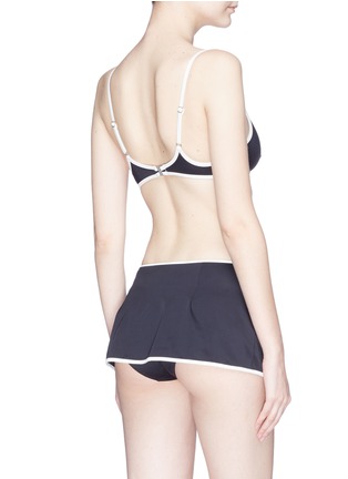 Back View - Click To Enlarge - SOLID & STRIPED - 'The Maize' mock wrap overlay bikini bottoms