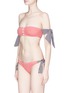 Figure View - Click To Enlarge - SOLID & STRIPED - 'The Mackenzie' tie stripe seersucker bikini bottoms