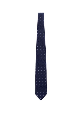 Main View - Click To Enlarge - DRAKE'S - Dot embroidered silk tie