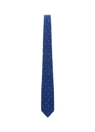 Main View - Click To Enlarge - DRAKE'S - Dot embroidered silk tie