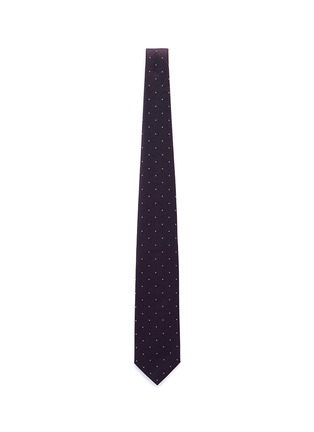 Main View - Click To Enlarge - DRAKE'S - Dot embroidered silk twill tie