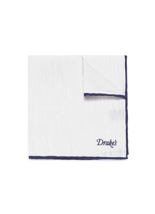 Main View - Click To Enlarge - DRAKE'S - Linen-cashmere pocket square