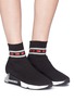 Figure View - Click To Enlarge - ASH - 'Link' knit sock sneakers
