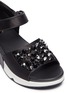 Detail View - Click To Enlarge - ASH - 'Lotus' strass satin sandals