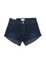 Main View - Click To Enlarge - L'AGENCE - 'Zoe' frayed denim shorts