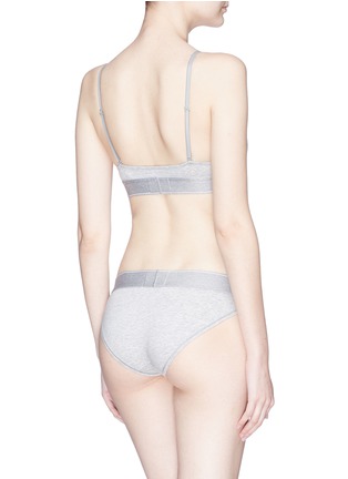 Back View - Click To Enlarge - CALVIN KLEIN UNDERWEAR - Logo waistband bikini briefs