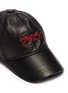 Detail View - Click To Enlarge - 032C - 'WWB' logo slogan embroidered leather baseball cap