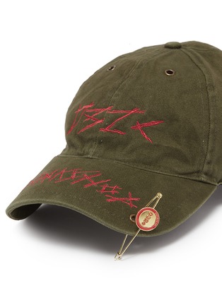 Detail View - Click To Enlarge - 032C - 'WWB' logo slogan embroidered twill baseball cap