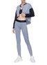 Figure View - Click To Enlarge - 72993 - 'Ace' stripe colourblocked cropped track jacket