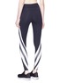 Back View - Click To Enlarge - PERFECT MOMENT - Diagonal stripe leggings
