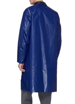 Back View - Click To Enlarge - KOLOR - Reversible tartan plaid coat