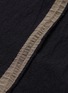  - UMA WANG - 'Cavan' shawl lapel stripe wrap coat