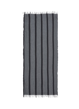 Main View - Click To Enlarge - UMA WANG - Stripe virgin wool-cotton scarf