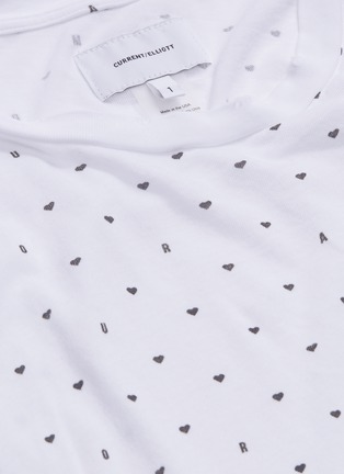  - CURRENT/ELLIOTT - 'The Knit Camas' tie open back letter heart print T-shirt