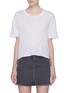 Main View - Click To Enlarge - CURRENT/ELLIOTT - 'The Knit Camas' tie open back letter heart print T-shirt