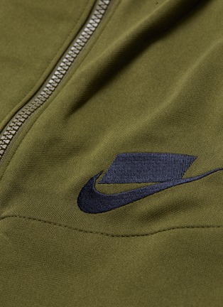 Detail View - Click To Enlarge - NIKE - Zip front wide waistband mini skirt