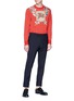 Figure View - Click To Enlarge - GUCCI - Flying tiger crest intarsia sweater