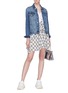 Figure View - Click To Enlarge - OPENING CEREMONY - Check plaid panel tiered ruffle dress