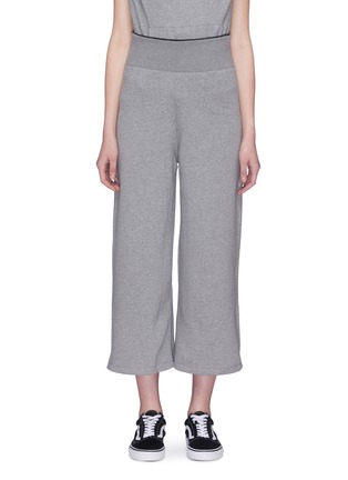 Main View - Click To Enlarge - OPENING CEREMONY - Logo jacquard foldover waist culottes
