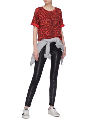 Figure View - Click To Enlarge - NSF - 'Guero' leopard print French terry T-shirt
