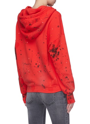 Back View - Click To Enlarge - NSF - 'Lisse' ink splatter hoodie
