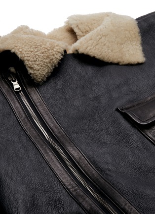  - THE VIRIDI-ANNE - Belted mouton shearling coat