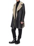 Figure View - Click To Enlarge - THE VIRIDI-ANNE - Belted mouton shearling coat