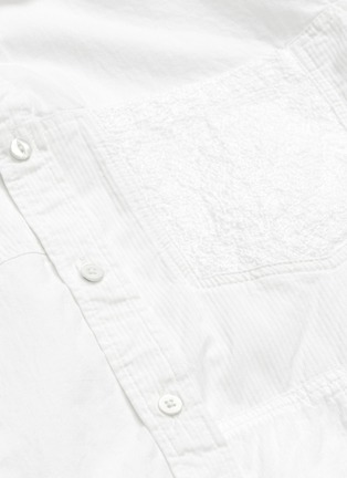  - THE VIRIDI-ANNE - Stripe patchwork shirt