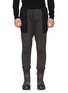 Main View - Click To Enlarge - THE VIRIDI-ANNE - Contrast pocket skinny cargo jogging pants