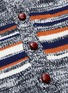  - E. TAUTZ - Colourblock stripe panel wool-cashmere cardigan