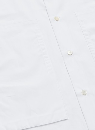 - E. TAUTZ - 'Lineman' Mandarin collar oversized boxy shirt