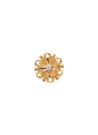 Main View - Click To Enlarge - CENTAURI LUCY - 'Elisabeth' diamond 18k yellow gold floral single earring