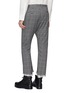 Back View - Click To Enlarge - SULVAM - Raw cuff houndstooth check plaid pants