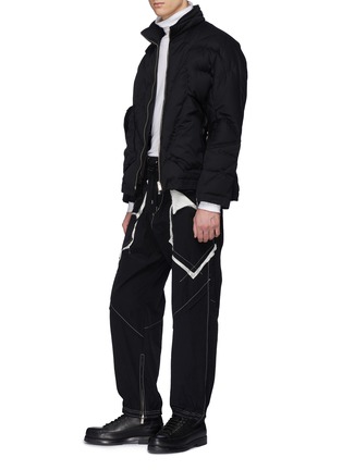 Figure View - Click To Enlarge - SULVAM - Raw cuff down puffer jacket