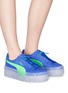 Figure View - Click To Enlarge - PUMA - Logo print platform sneakers