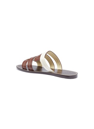 Detail View - Click To Enlarge - TRADEMARK - Interlock leather slide sandals