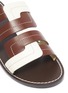 Detail View - Click To Enlarge - TRADEMARK - Interlock leather slide sandals