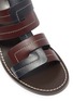 Detail View - Click To Enlarge - TRADEMARK - Interlock leather mules