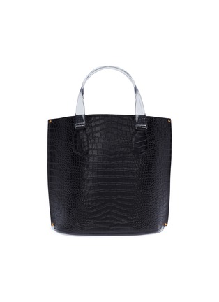 Main View - Click To Enlarge - TRADEMARK - 'Aubock' mini croc embossed leather tote