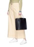 Figure View - Click To Enlarge - TRADEMARK - 'Aubock' mini croc embossed leather tote